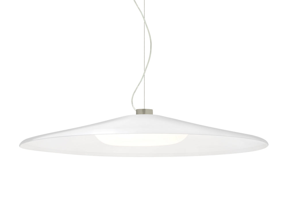 Besa 1KX-SWANWH-LED-SN LED Pendant, Satin Nickel