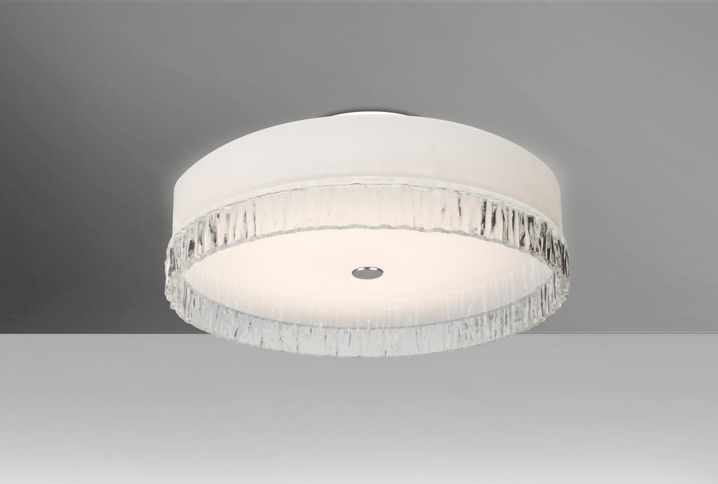 Besa PACO19CLC Four Light Flush Mount