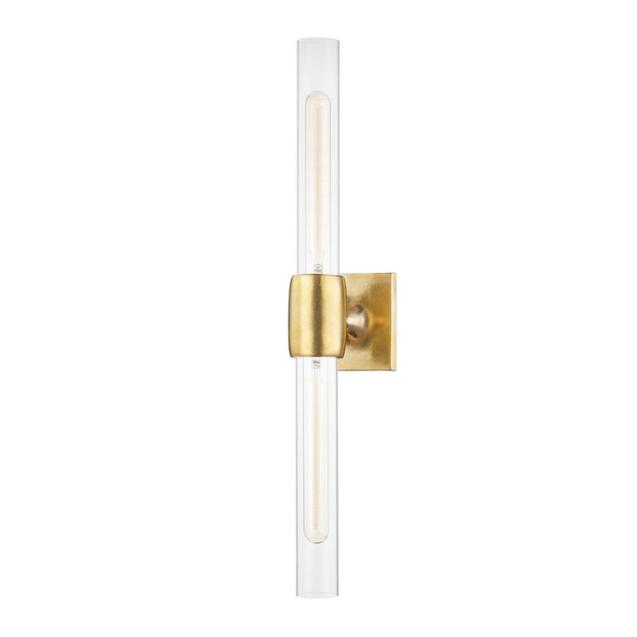 Hudson Valley 7552-AGB Two Light Wall Sconce, Aged Brass