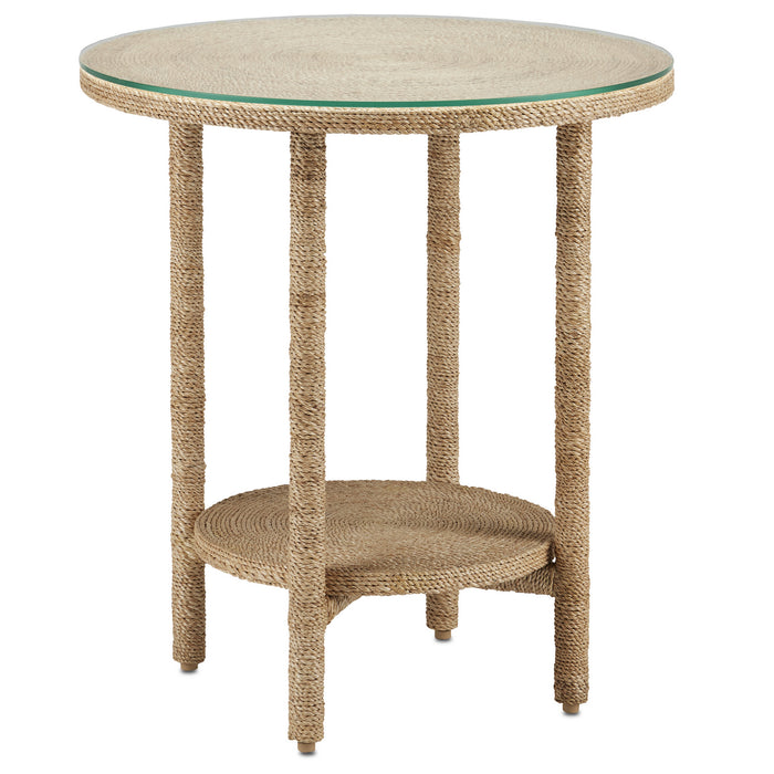 Currey and Company 3000-0215 Accent Table, Natural Rope