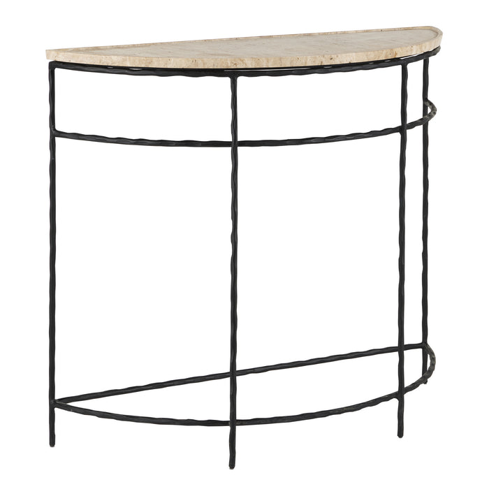 Currey and Company 4000-0138 Demi-Lune, Natural/Black