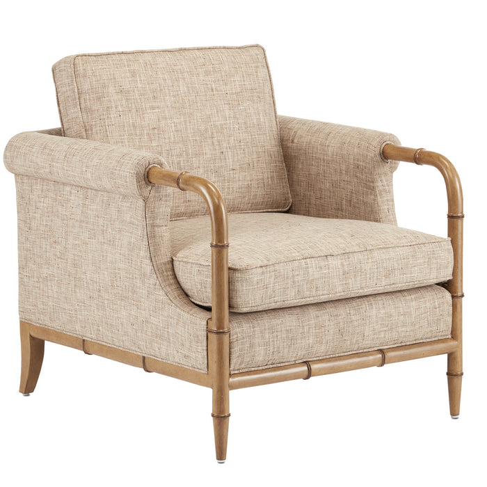 Currey and Company 7000-0602 Chair, Weathered Walnut