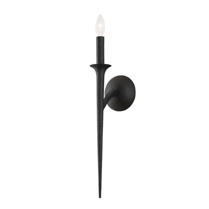 Troy Lighting B1071-BI One Light Wall Sconce, Black Iron