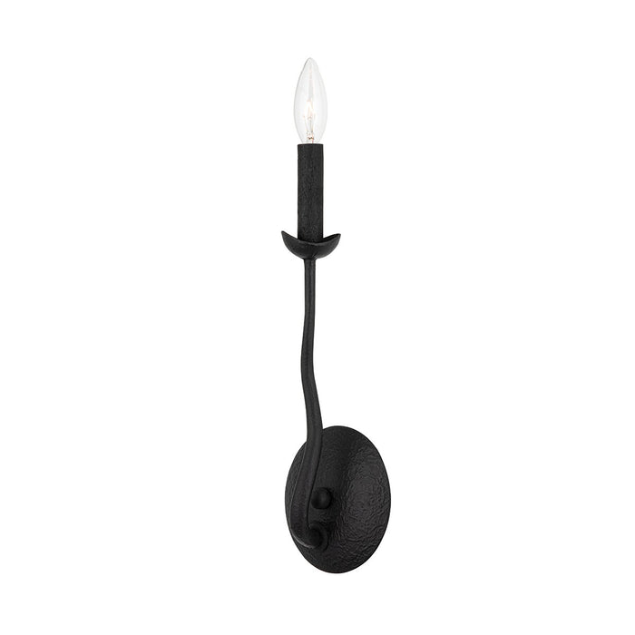 Troy Lighting B1081-BI One Light Wall Sconce, Black Iron