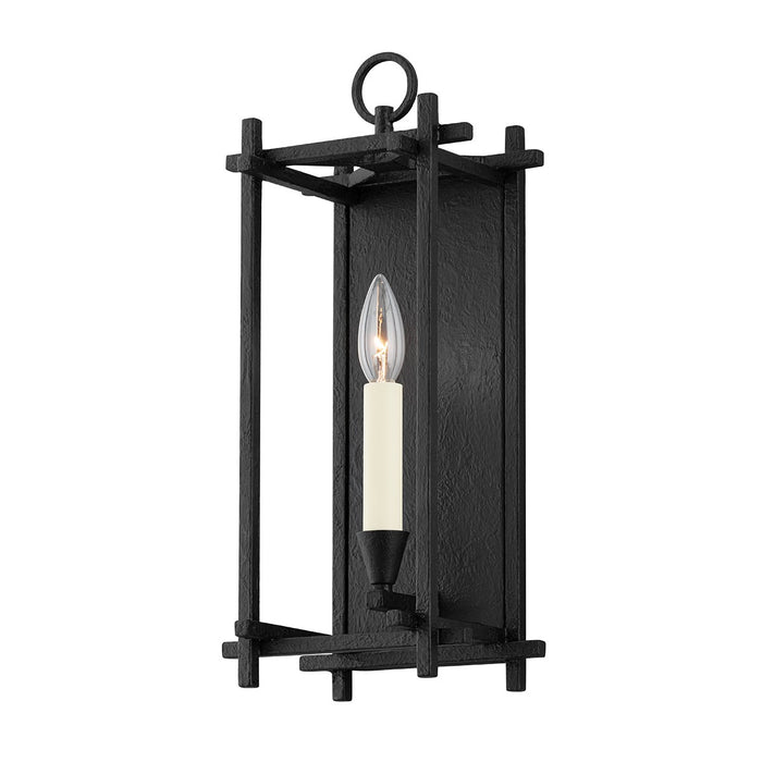 Troy Lighting B1091-BI One Light Wall Sconce, Black Iron