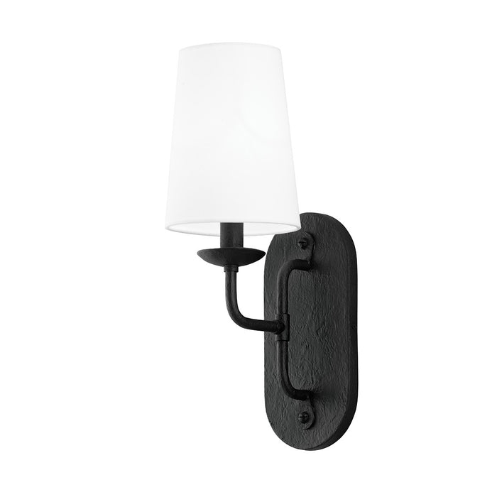 Troy Lighting B1621-BI One Light Wall Sconce, Black Iron