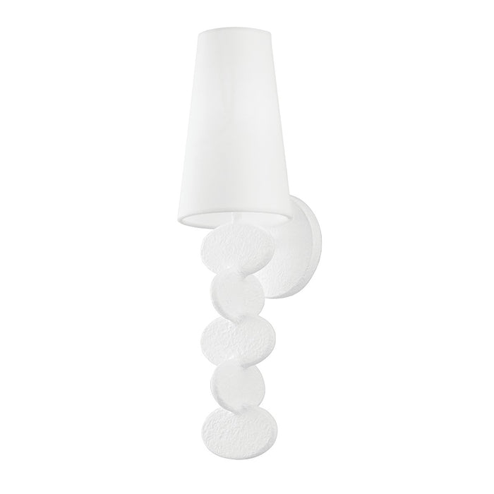 Troy Lighting B3501-GSW One Light Wall Sconce, Gesso White
