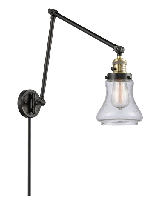 Innovations 238-BAB-G194 One Light Swing Arm Lamp, Black Antique Brass