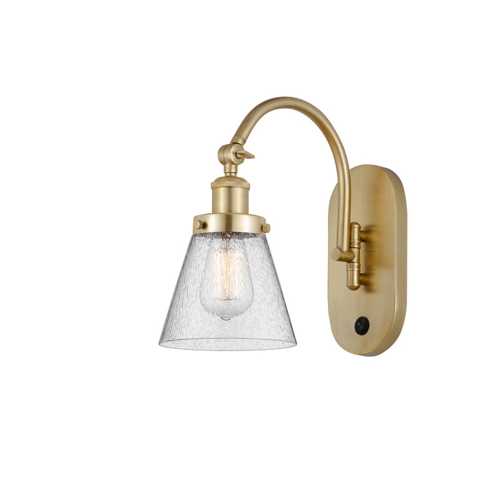 Innovations 918-1W-SG-G64 One Light Wall Sconce, Satin Gold