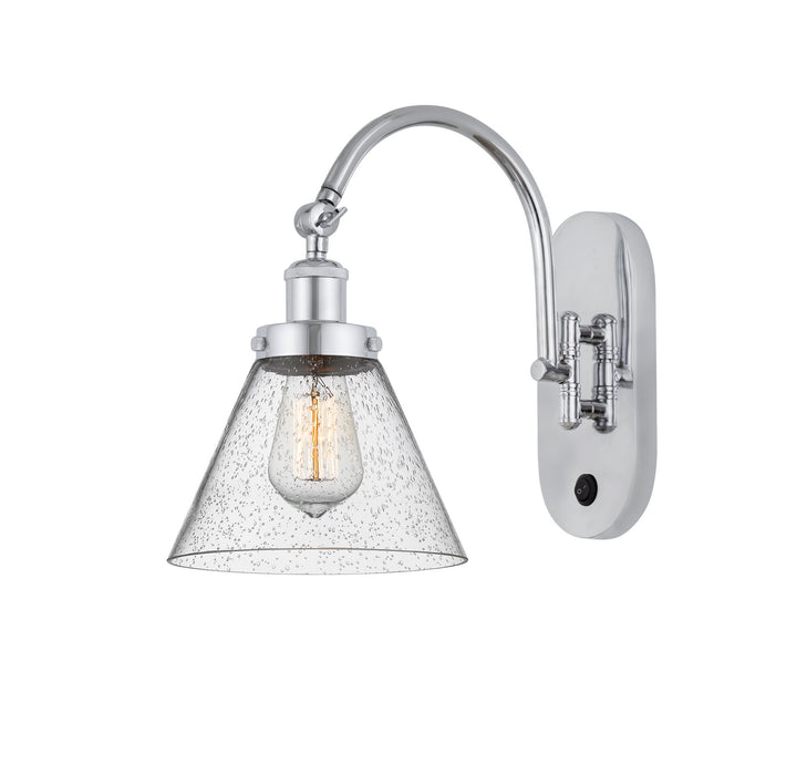 Innovations 918-1W-PC-G44 One Light Wall Sconce, Polished Chrome