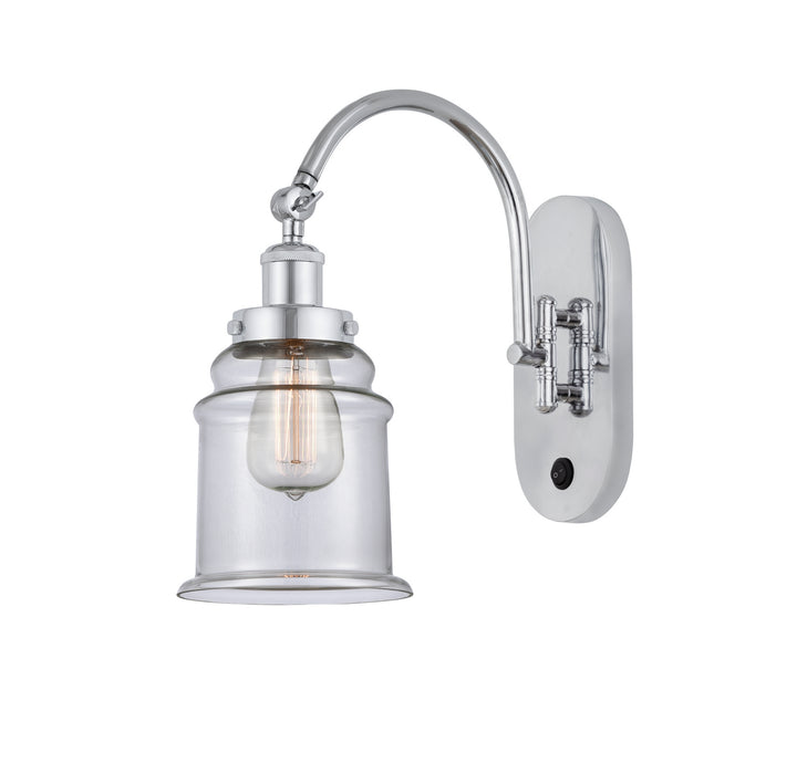 Innovations 918-1W-PC-G182 One Light Wall Sconce, Polished Chrome