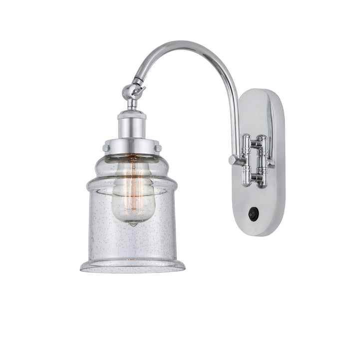Innovations 918-1W-PC-G184-LED LED Wall Sconce, Polished Chrome