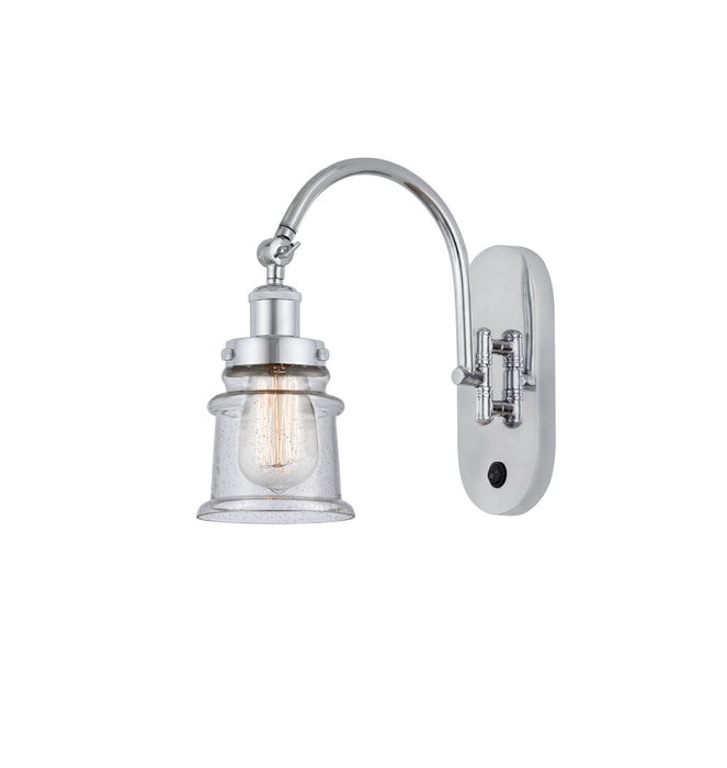 Innovations 918-1W-PC-G184S One Light Wall Sconce, Polished Chrome