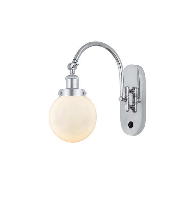 Innovations 918-1W-PC-G201-6 One Light Wall Sconce, Polished Chrome