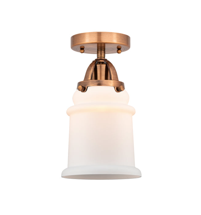 Innovations 288-1C-AC-G181 One Light Semi-Flush Mount, Antique Copper