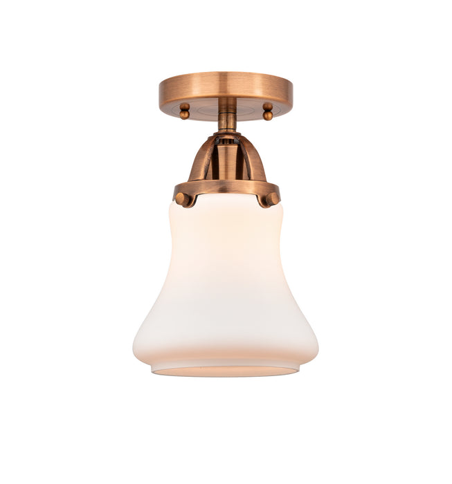 Innovations 288-1C-AC-G191 One Light Semi-Flush Mount, Antique Copper