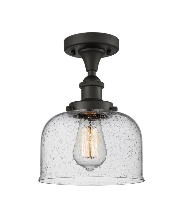 Innovations 916-1C-OB-G74 One Light Semi-Flush Mount, Oil Rubbed Bronze