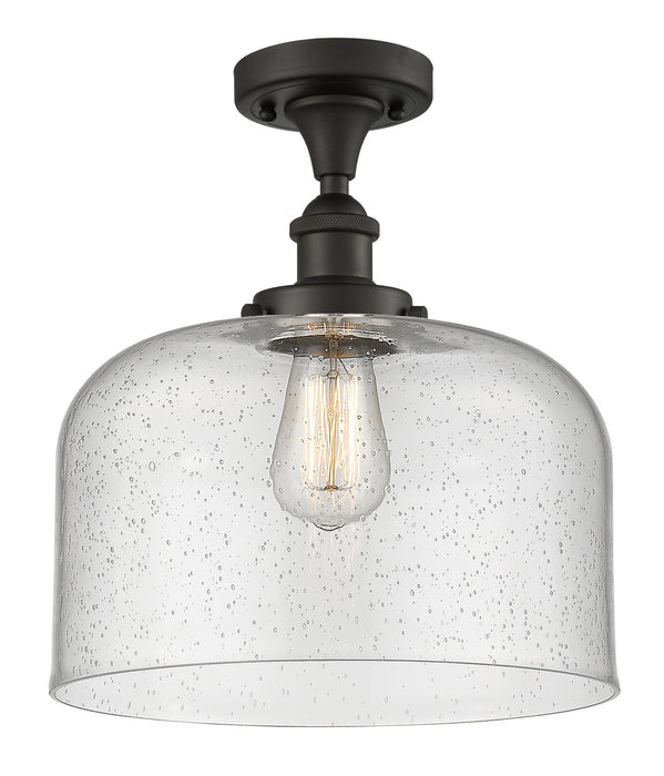 Innovations 916-1C-OB-G74-L One Light Semi-Flush Mount, Oil Rubbed Bronze