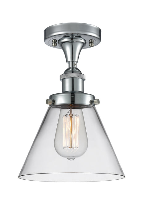 Innovations 916-1C-PC-G42 One Light Semi-Flush Mount, Polished Chrome