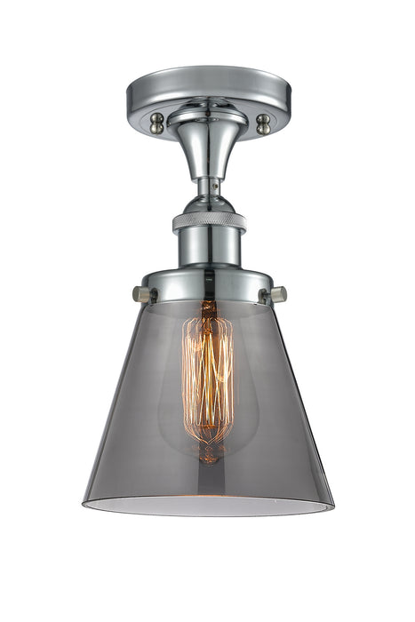 Innovations 916-1C-PC-G63 One Light Semi-Flush Mount, Polished Chrome