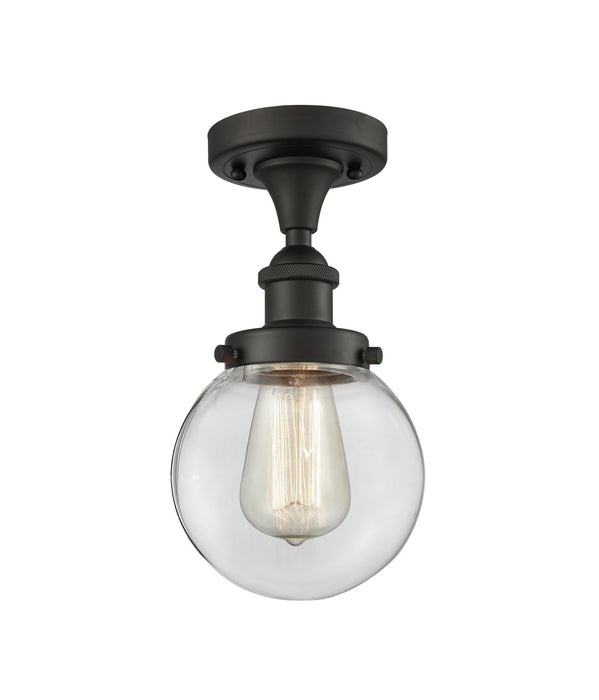 Innovations 916-1C-OB-G202-6-LED LED Semi-Flush Mount, Oil Rubbed Bronze