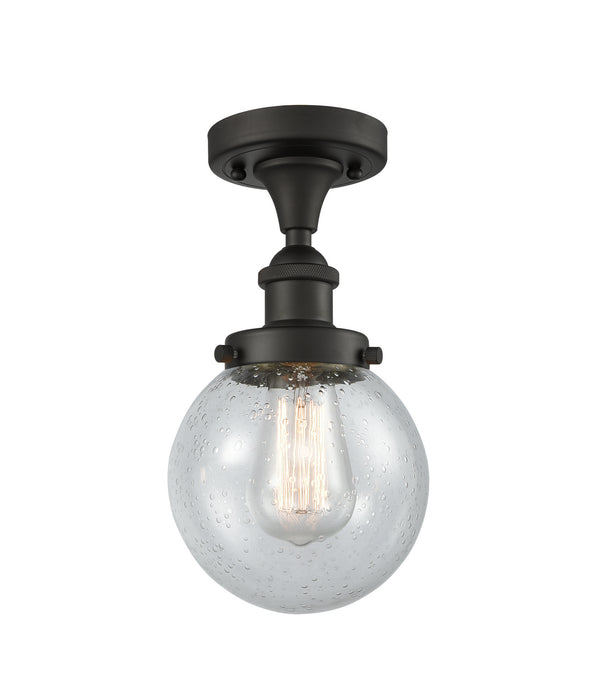 Innovations 916-1C-OB-G204-6 One Light Semi-Flush Mount, Oil Rubbed Bronze