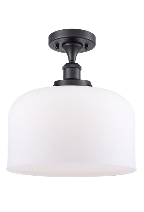 Innovations 916-1C-BK-G71-L-LED LED Semi-Flush Mount, Matte Black