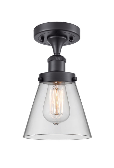Innovations 916-1C-BK-G62-LED LED Semi-Flush Mount, Matte Black