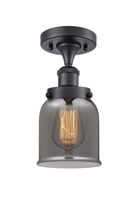 Innovations 916-1C-BK-G53-LED LED Semi-Flush Mount, Matte Black