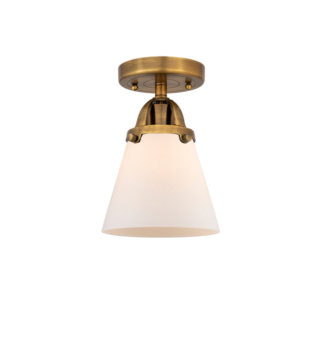Innovations 288-1C-BB-G61-LED LED Semi-Flush Mount, Brushed Brass