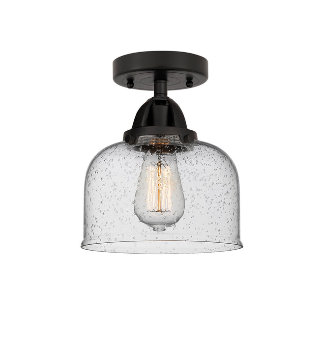 Innovations 288-1C-BK-G74 One Light Semi-Flush Mount, Matte Black