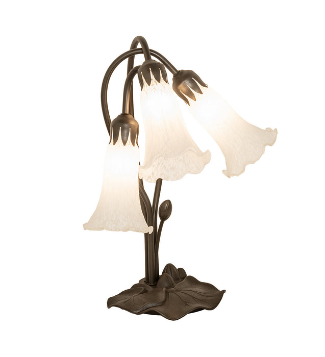 Meyda Tiffany 173809 Three Light Table Lamp, Mahogany Bronze