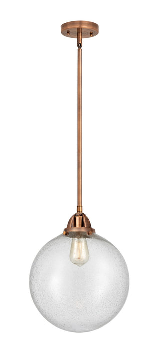 Innovations 288-1S-AC-G204-12-LED LED Mini Pendant, Antique Copper