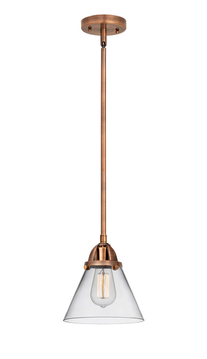 Innovations 288-1S-AC-G42 One Light Mini Pendant, Antique Copper