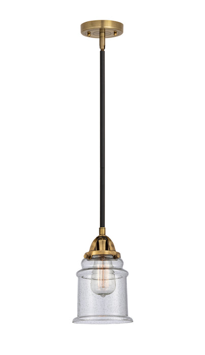 Innovations 288-1S-BAB-G184 One Light Mini Pendant, Black Antique Brass