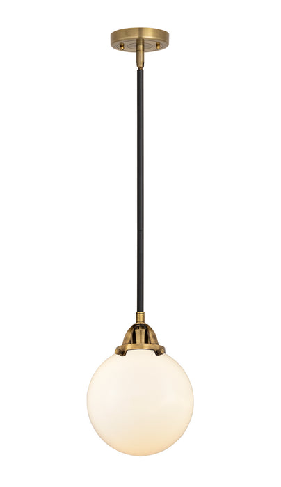 Innovations 288-1S-BAB-G201-8 One Light Mini Pendant, Black Antique Brass