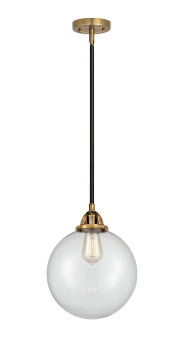 Innovations 288-1S-BAB-G202-10 One Light Mini Pendant, Black Antique Brass