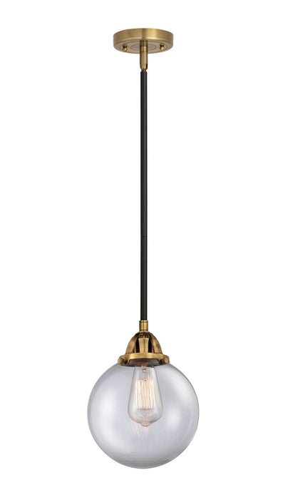 Innovations 288-1S-BAB-G202-8 One Light Mini Pendant, Black Antique Brass