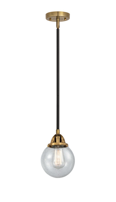 Innovations 288-1S-BAB-G204-6 One Light Mini Pendant, Black Antique Brass