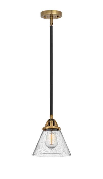 Innovations 288-1S-BAB-G44 One Light Mini Pendant, Black Antique Brass