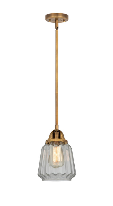 Innovations 288-1S-BB-G142 One Light Mini Pendant, Brushed Brass