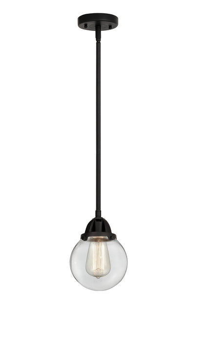 Innovations 288-1S-BK-G202-6 One Light Mini Pendant, Matte Black