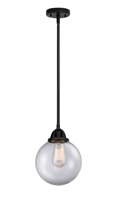 Innovations 288-1S-BK-G202-8 One Light Mini Pendant, Matte Black