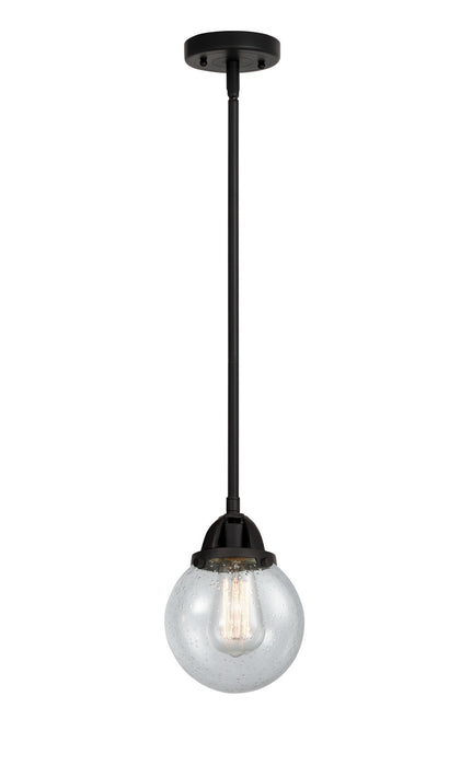 Innovations 288-1S-BK-G204-6 One Light Mini Pendant, Matte Black