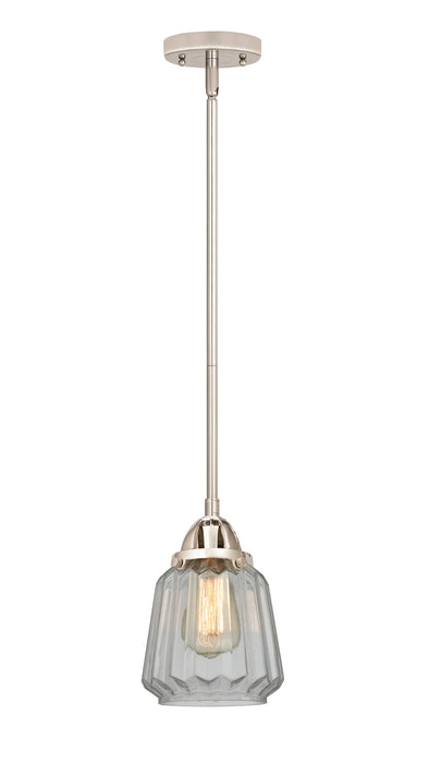 Innovations 288-1S-PN-G142 One Light Mini Pendant, Polished Nickel