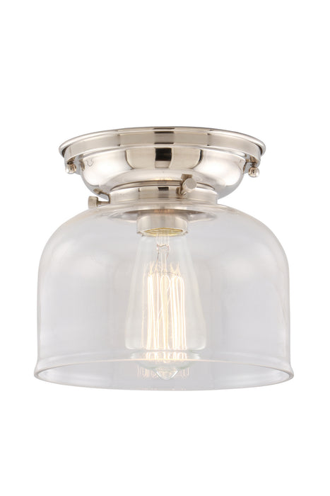 Innovations 623-1F-PN-G72 One Light Flush Mount, Polished Nickel