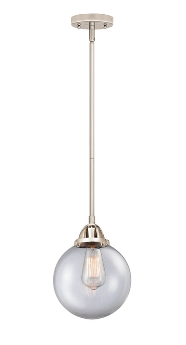 Innovations 288-1S-PN-G202-8 One Light Mini Pendant, Polished Nickel