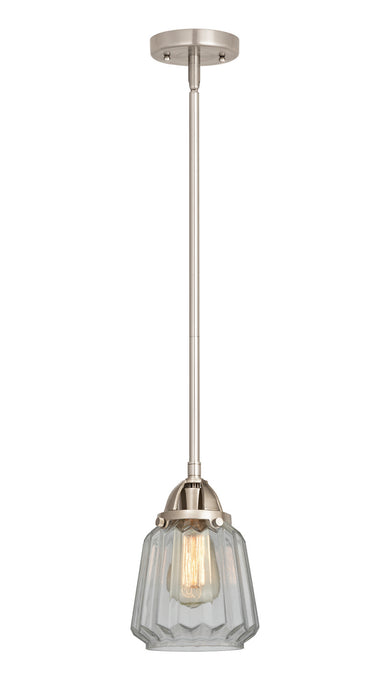 Innovations 288-1S-SN-G142 One Light Mini Pendant, Brushed Satin Nickel
