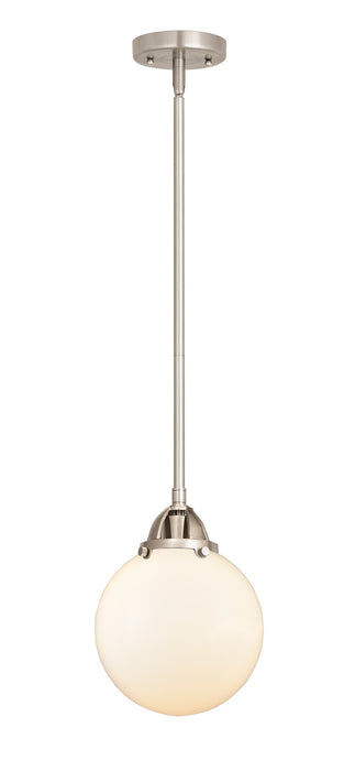 Innovations 288-1S-SN-G201-8 One Light Mini Pendant, Brushed Satin Nickel