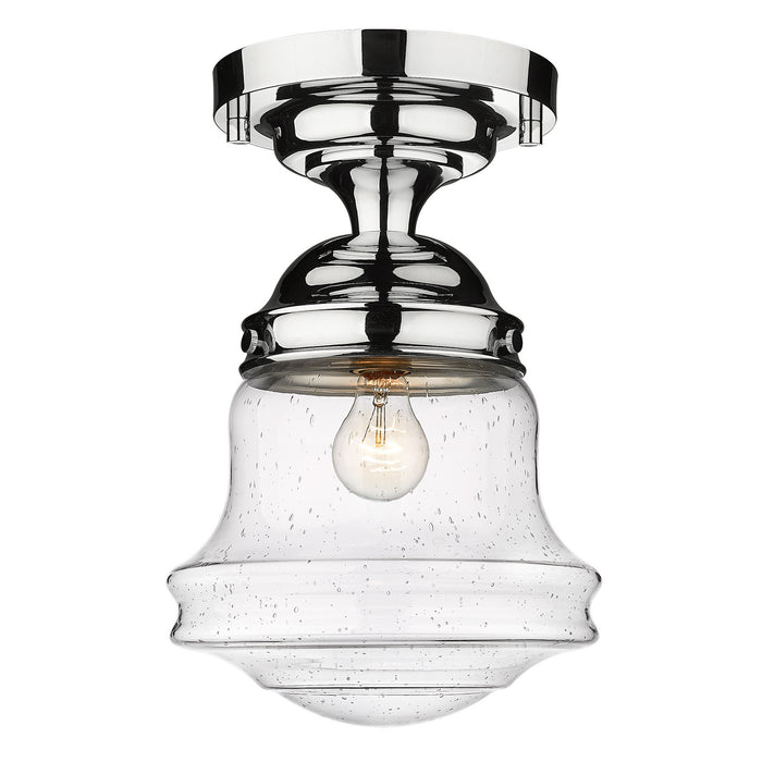 Z-Lite 736F10-CH One Light Flush Mount, Chrome